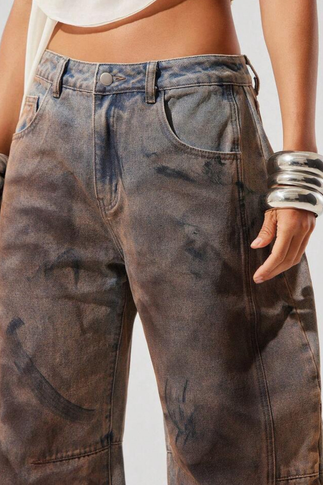 Denimoi Jeans de pierna ancha 🤎