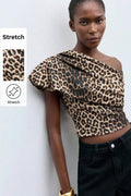 Top asimétrico leopardo 🐆