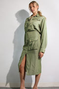 Conjunto de camisa y falda abotonada ( Preorders )