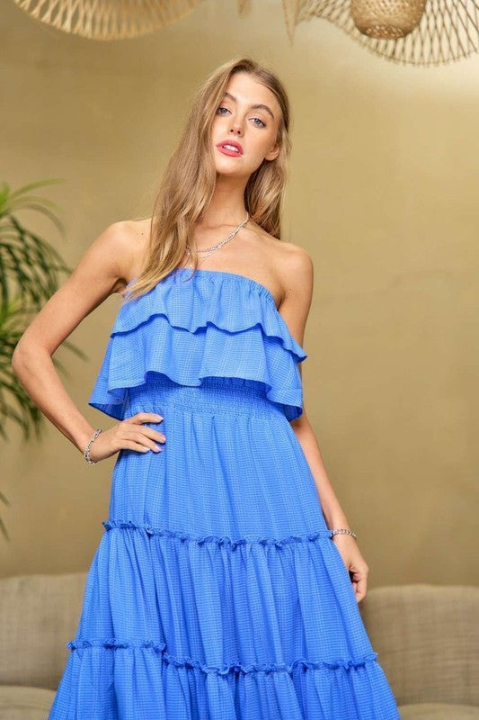 Kinsley Dress  - Blue