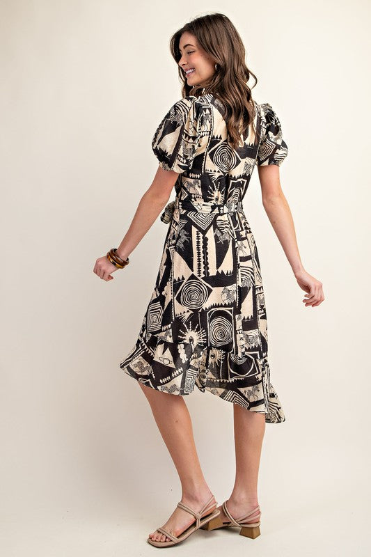 Aisha Midi Wrap Dress