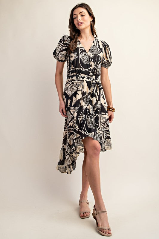 Aisha Midi Wrap Dress