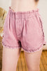 Noelle Washed Ruffle Shorts