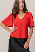 Ruby Bell Shoulder Blouse