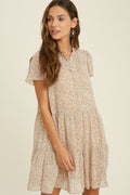 Kenneth Floral Button-Down Dress