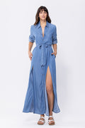 Roll Maxi Shirt Dress
