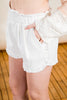 Noelle Washed Ruffle Shorts