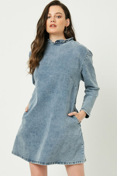 Amelia Denim Dress  Heidiliciousshop