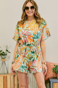 Andrea Tropical Romper - Mint