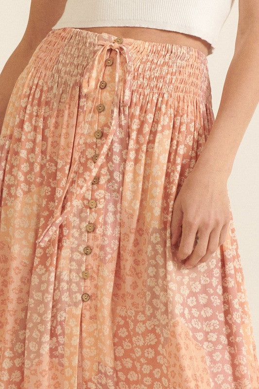 Camille Floral Maxi Skirt