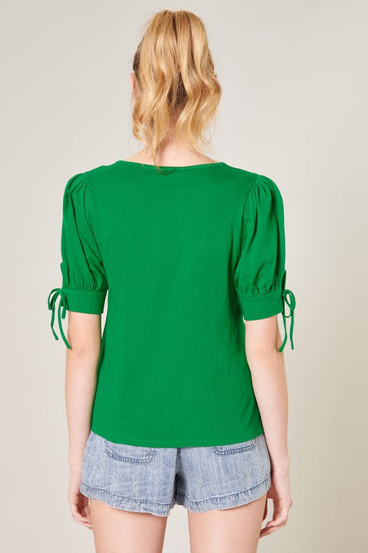 Pam Cotton Top - Green