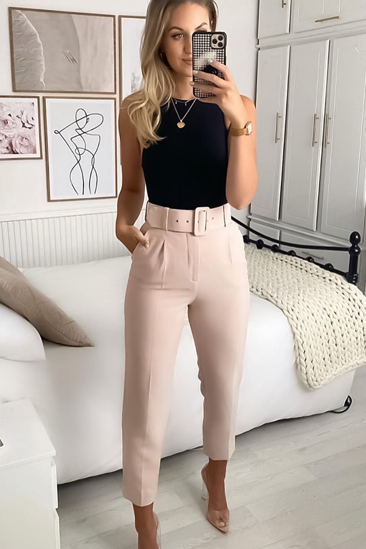 Trousers Pants belted