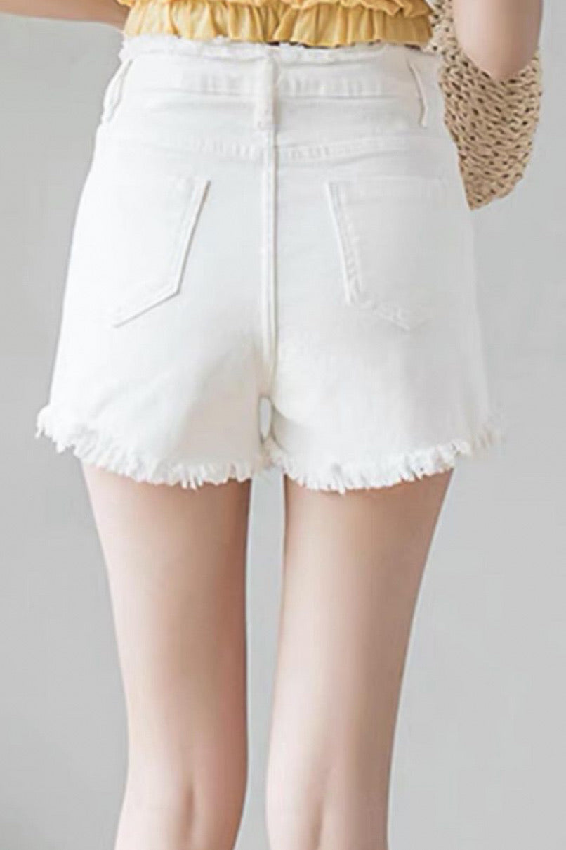Mura White Shorts