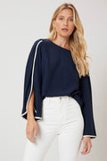 Cora Top - Navy