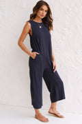 Quinn Navy Jumpsuit