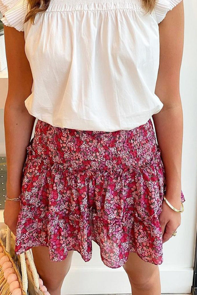 Strawberry Floral skirt