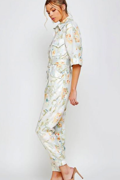 Jeon Floral Print Jumpsuit