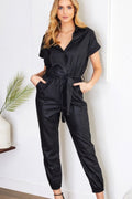 London Leather Jumpsuit