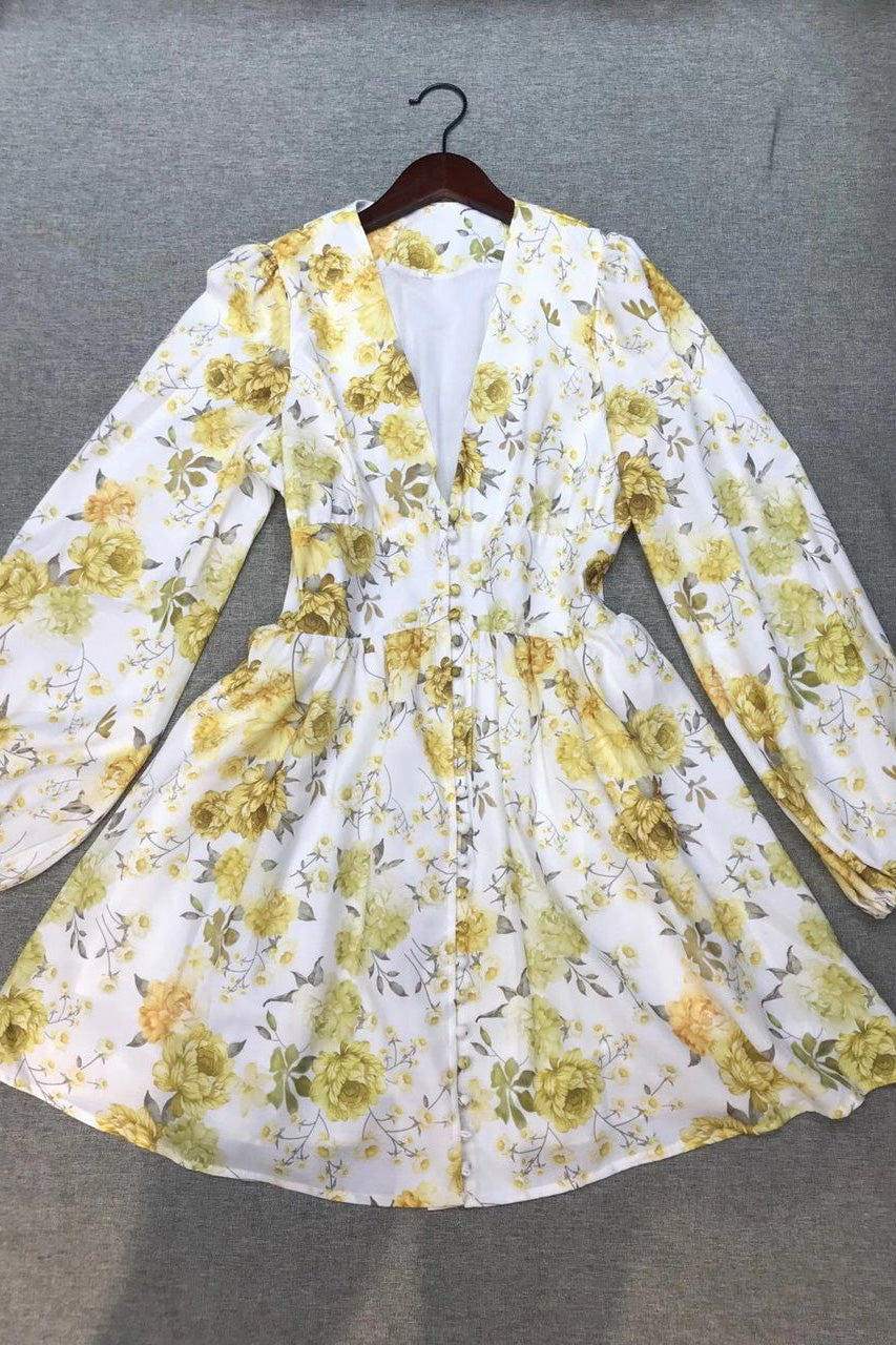 Yohana Floral Mini Dress//PREORDER