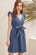Sophie Denim Belted Dress