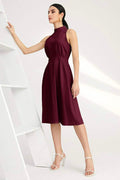 Soira Dress - Maroon