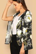Chain Printed Blazer